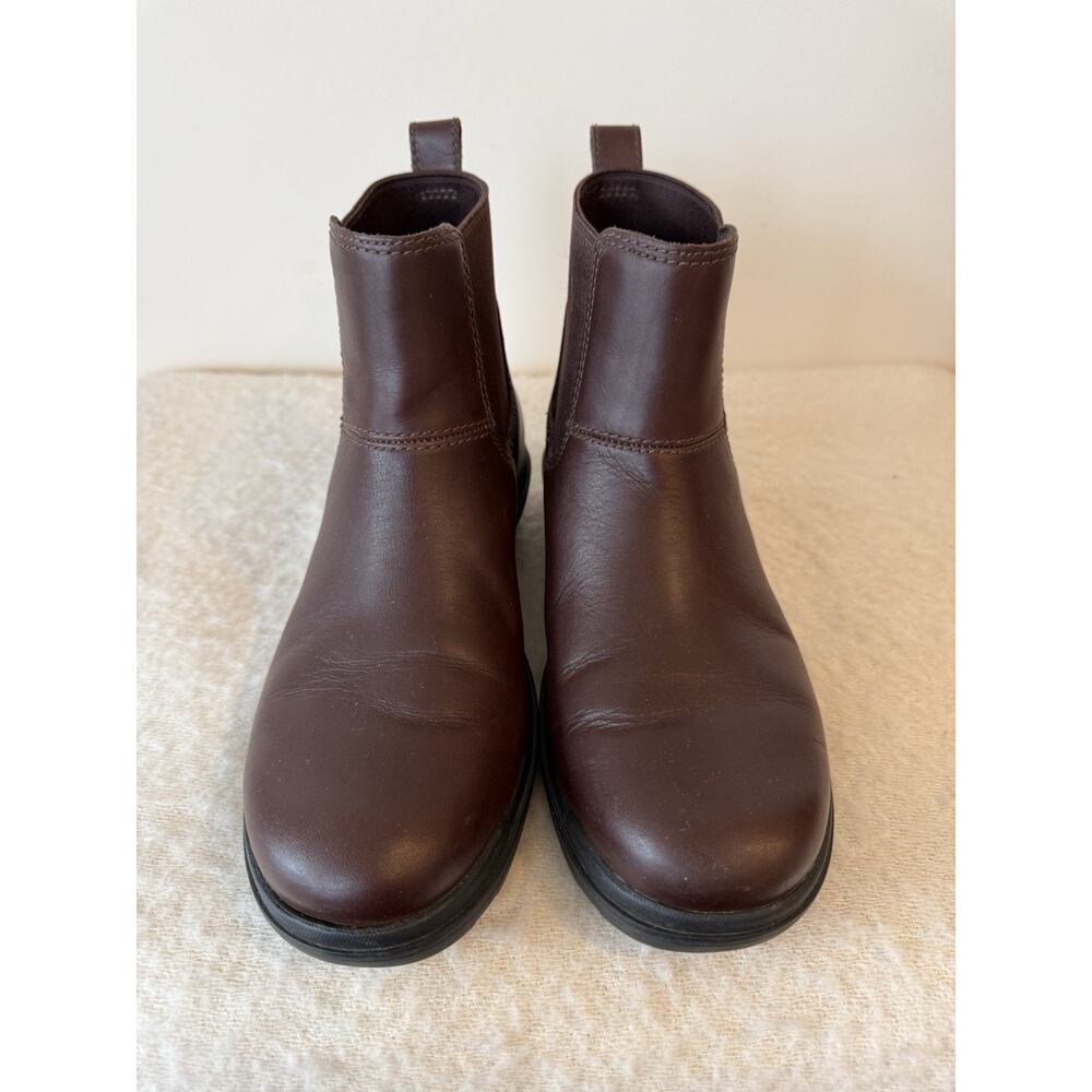UGG Women's Hapsburg Chelsea Boots Burnt Cedar Size 8 Leather Coastal Cowgirl